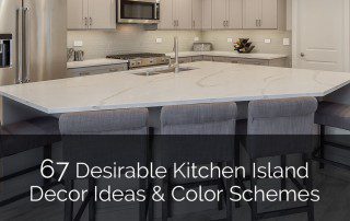 理想的厨房岛装饰想法和配色方案-_Sebring设计建造